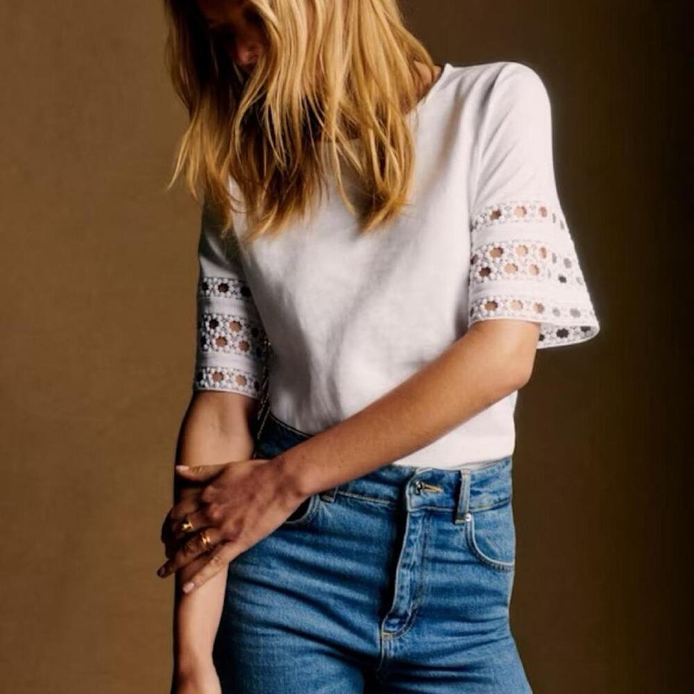 Nwt sezane white cotton blouse